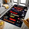 Black Horror Movie Living Room Modern Colorful Rug Art Mat Movie Rug Home Decor Non Slip Rug Popular Rug Retro Movies Big Carpet