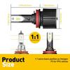 H8 H11 LED Headlight Bulb H9 Hi/Lo 90W Conversion Set White High Beam Power New