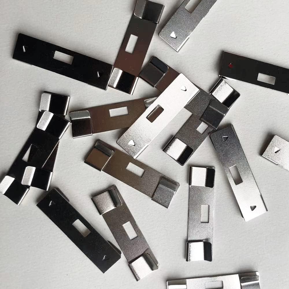 Защитные элементы для вертикальных жалюзи, Электрооцинкованный комплект для ремонта вертикальных жалюзи, Металлические вкладки для ремонта вертикальных жалюзи для замены ламелей вертикальных жалюзи