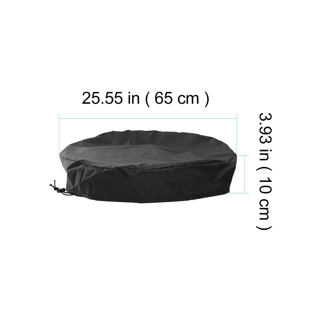 Garden Rain Bucket Cover 55-Gallon Heavy Duty Oxford Cloth Waterproof Outdoor Barrel Cover Windproof Fade Resistant Storage Drum