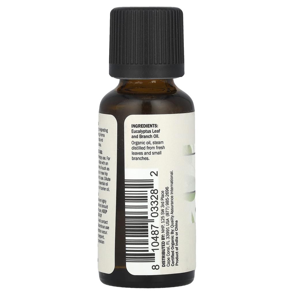 Dr. Mercola Organic Essential Oil, Eucalyptus, 30 Ml (1 Fl Oz)