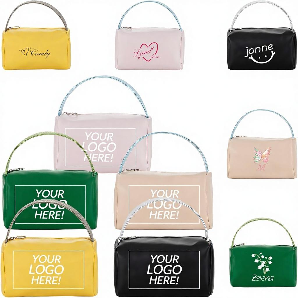 Custom Personalized Makeup Bag Travel Cosmetic Case Organizer Valentines Day Birthday Gift for Women Girls