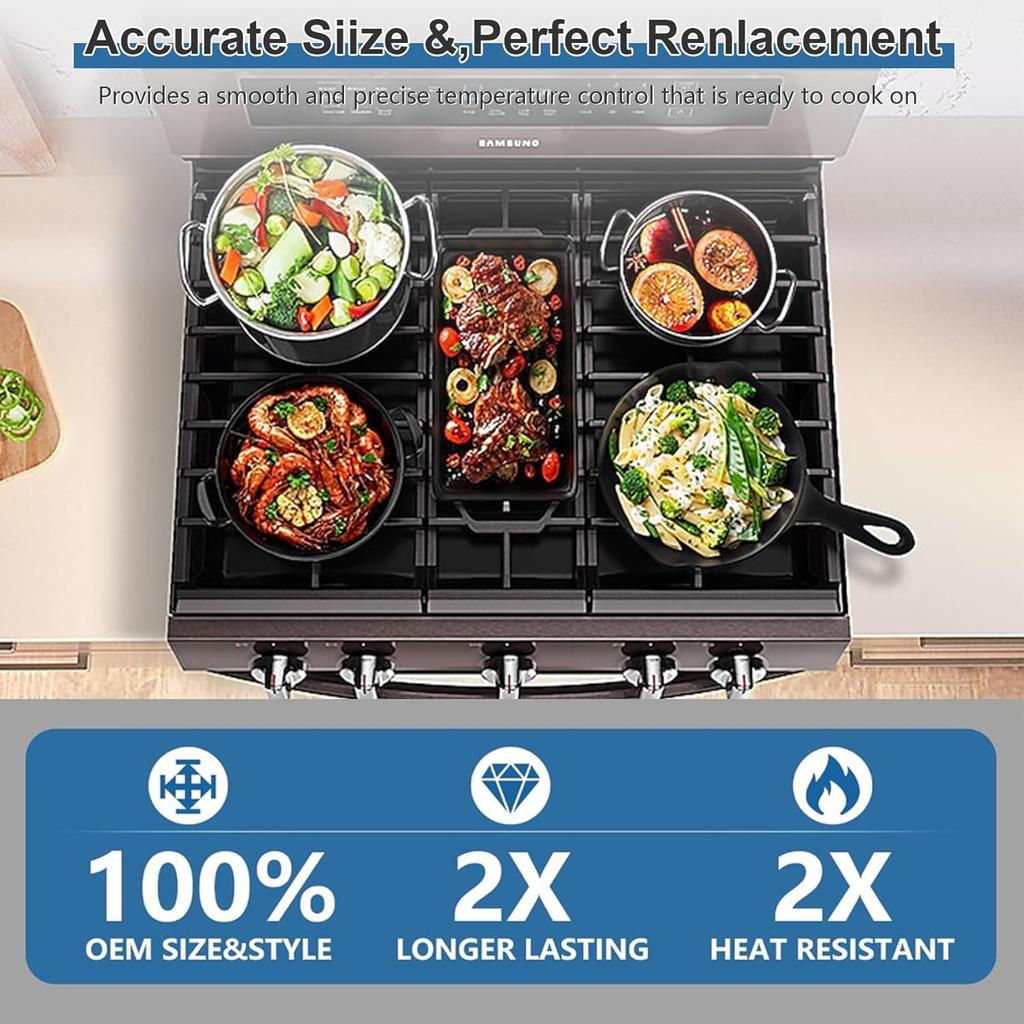 DG94-02141A для ручек газовой плиты Samsung, DG94-02141 Замена ручки плиты для детали Samsung DG94-02141D AP7012782 PS16554212, Подходит к номеру плиты