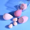 Набор губок для макияжа Everdiva Beauty Blender с футляром-яйцом, Мягкая губка для жидкой тональной основы, кремов и пудр, Без латекса, Для влажного и сухого макияжа, Мульти
