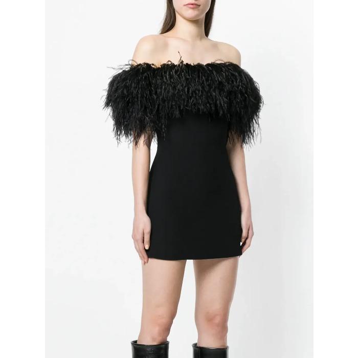 Feather1M 5M 10Meter 8-10CM Light Blue Ostrich feather trims ribbon Skirt DIY Clothing Black White Ostrich feathers For Crafts Plumes