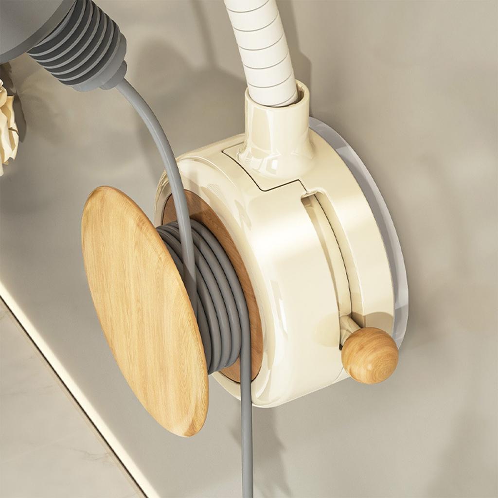 Ореховый Туалет Ванная Комната Стеллаж для Хранения Присоска Держатель для Фена