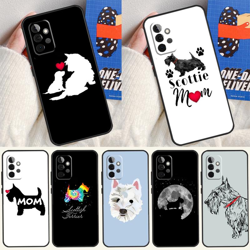 Westie Scottie Scottish Terrier Case For Samsung Galaxy A53 A15 A22 A52 A32 A54 A14 A16 A26 A36 A56 A55 A35 A05 A06 A33 A13