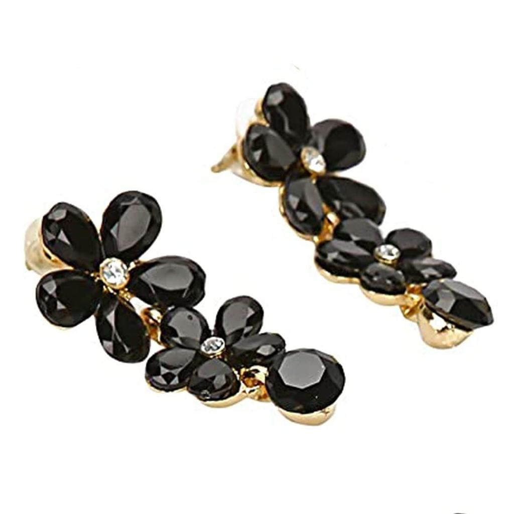 Комплекты украшений для женщин, ожерелье-чокер с кристаллами, комплект украшений с серьгами для девочек/женщин