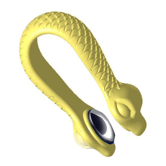 Зажимы для акупрессуры для облегчения мигрени, змеиный узор, массажные зажимы LI4, пластиковые зажимы для обтирания рта тигра, для снятия напряжения при головной боли