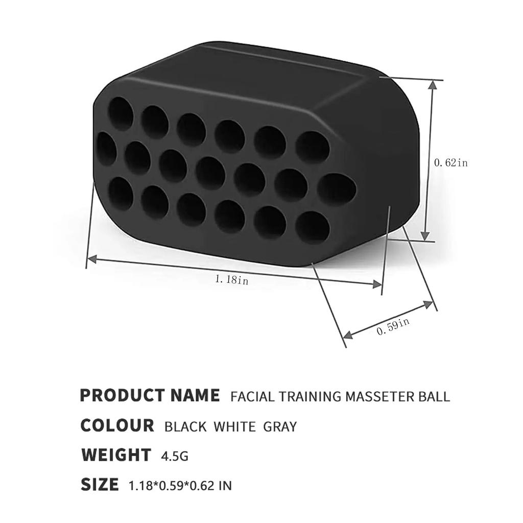 6 шт. Тренажер для челюсти для мужчин и женщин Подводка для челюсти для лица Жевание прикуса Мышцы для лица Фитнес-мяч Силиконовые таблетки Тренажер для челюсти Тренажер для линии челюсти Тренажер для линии челюсти
