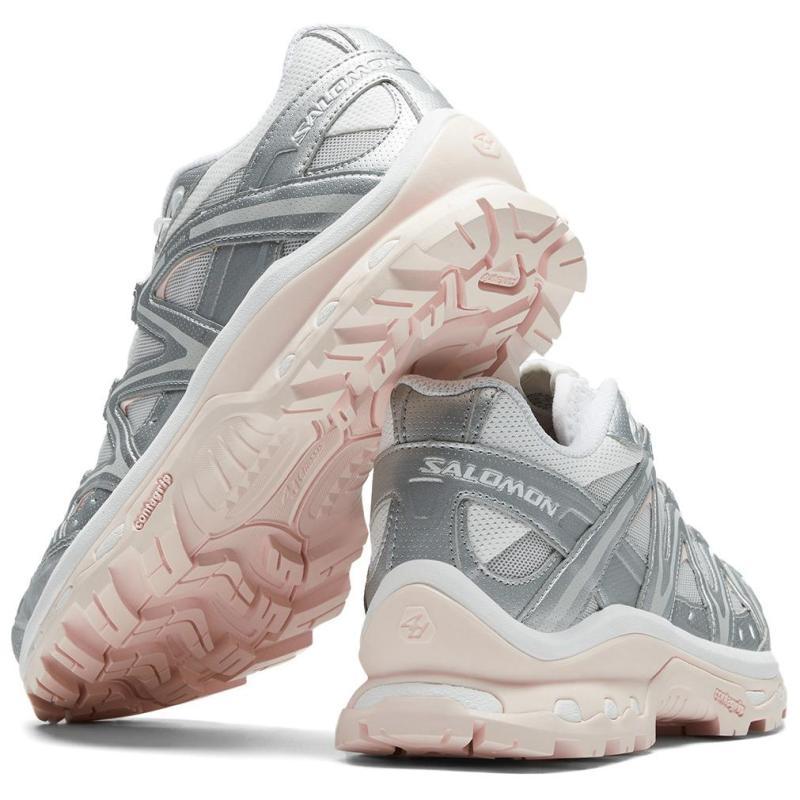 SALOMON XT Quest Амортизация Нескользящая Покрытие Поддержка Низкий верх Обувь для улицы Унисекс Серо-белые Розовые Кроссовки 475420