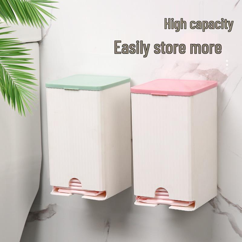 Настенный бокс для гигиенических прокладок и многофункциональный ящик для хранения