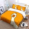 Cute Cartoon Yellow Duck Printed Bedding Set, Kid'S And Adults' Bedroom Decor, Exquisite Three-Piece Bedding Set Gift