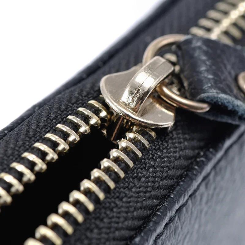 Модный кошелек из натуральной кожи для мужчин, держатель для ключей на молнии, многофункциональный чехол-сумка для женщин, винтажный органайзер для ключей, обложка для кошелька CLE