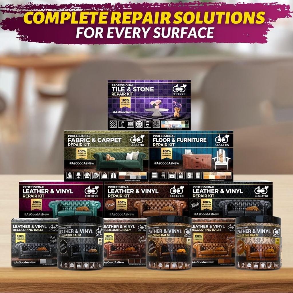 Коричневый кожаный виниловый ремонтный комплект - Диван, сиденье автомобиля, натуральная кожа, итальянский клей для кожи, полиуретан Bycast Leather