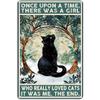 Fmcmly I Do What I Want Funny Black Cat Decor Tin Signs Cute Cat Personalized Metal Poster Wall Art Decor Sign for Home Bathroom Garden Restroom