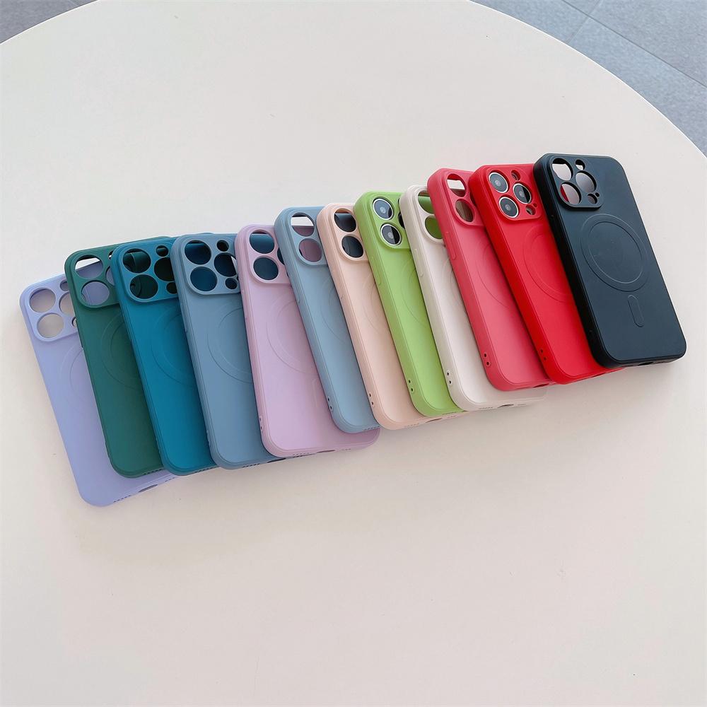 Официальный силиконовый чехол для беспроводной зарядки Magsafe для Iphone 14 12 13 Mini 11 Pro Max XS Xr 7 8 Plus противоударный магнитный чехол