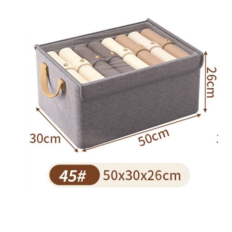 Складной органайзер для одежды, складная корзина для хранения одежды с крышкой, металлический каркас, ящик для хранения нижнего белья, органайзер для гардероба