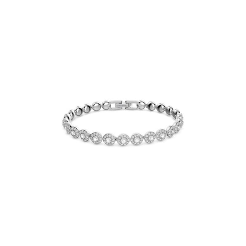Swarovski Ангельский серебряный браслет для тенниса Rhodium M 5071173