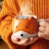 Кружка с лисой Кружка для кофе и чая, идея подарка с милым животным