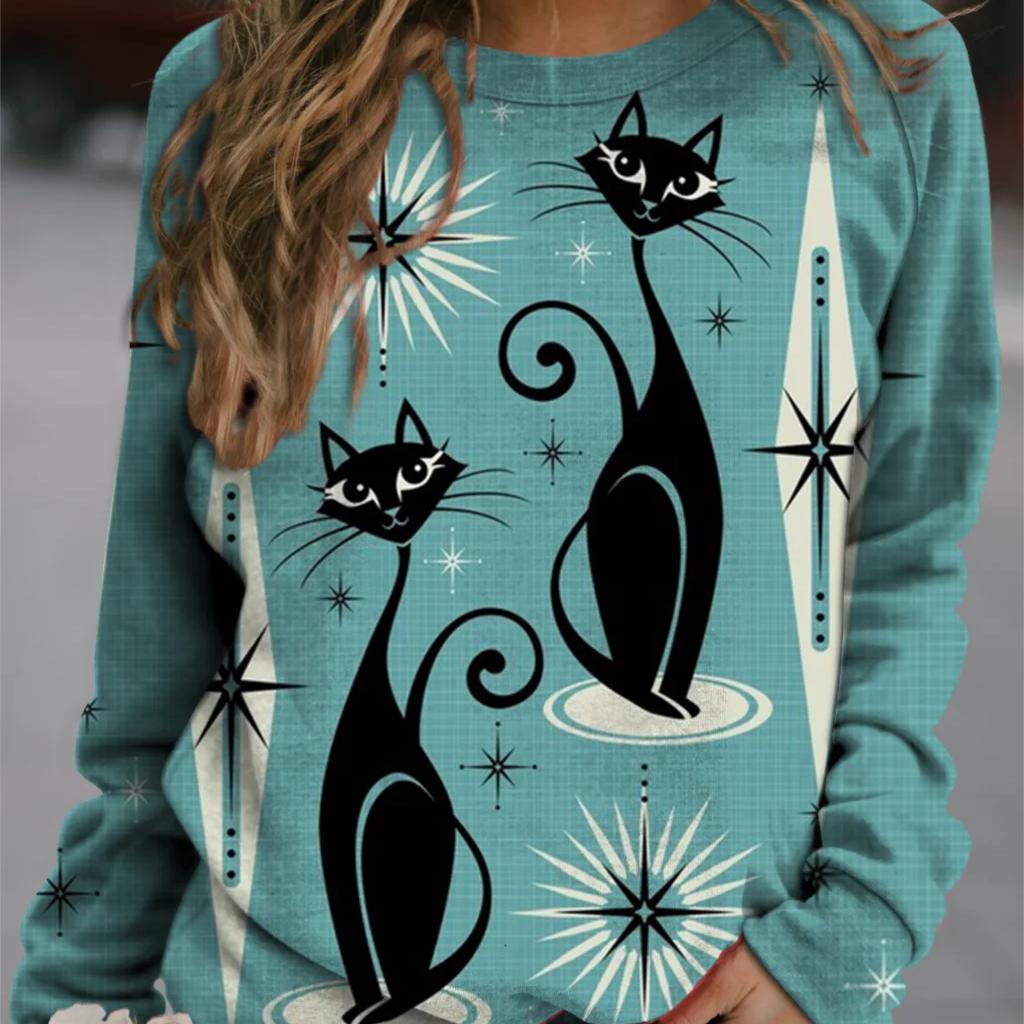 Женский лонгслив с принтом