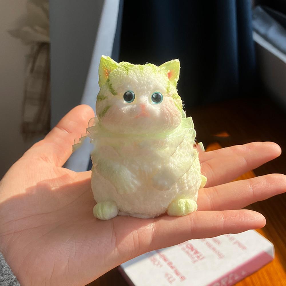 Slow Rebound Cat Doll Squeeze Toy Cartoon Cat Fidget Toy Mini Ornaments