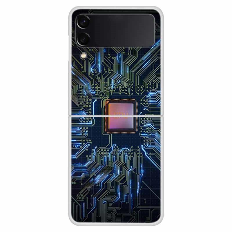 For Samsung Z Flip 3 4 Case Clear Transparent Hard PC Phone Back Cover For Samsung Galaxy Z Flip 4 Cases ZFlip 3 Flip3 Shells
