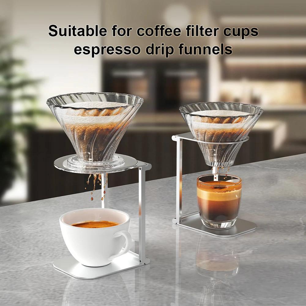 Pour Over Coffee Dripper Stand Foldable Aluminum Coffee Machine Station Rack Espresso Machine Stand Portable Travel Camping Tool