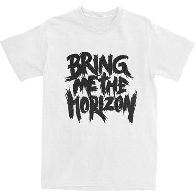 Футболка Bring My Horizon Футболка BMTH Music Футболка с коротким рукавом Y2K Забавный топ Летний хлопок Круглый вырез Очень большая Харадзюку