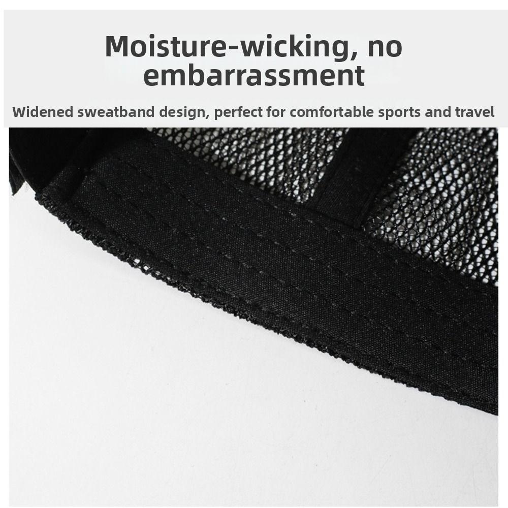Adjustable Mesh Trucker Hat Letter Embroidery Fishing Running Sports Cap For Man Women