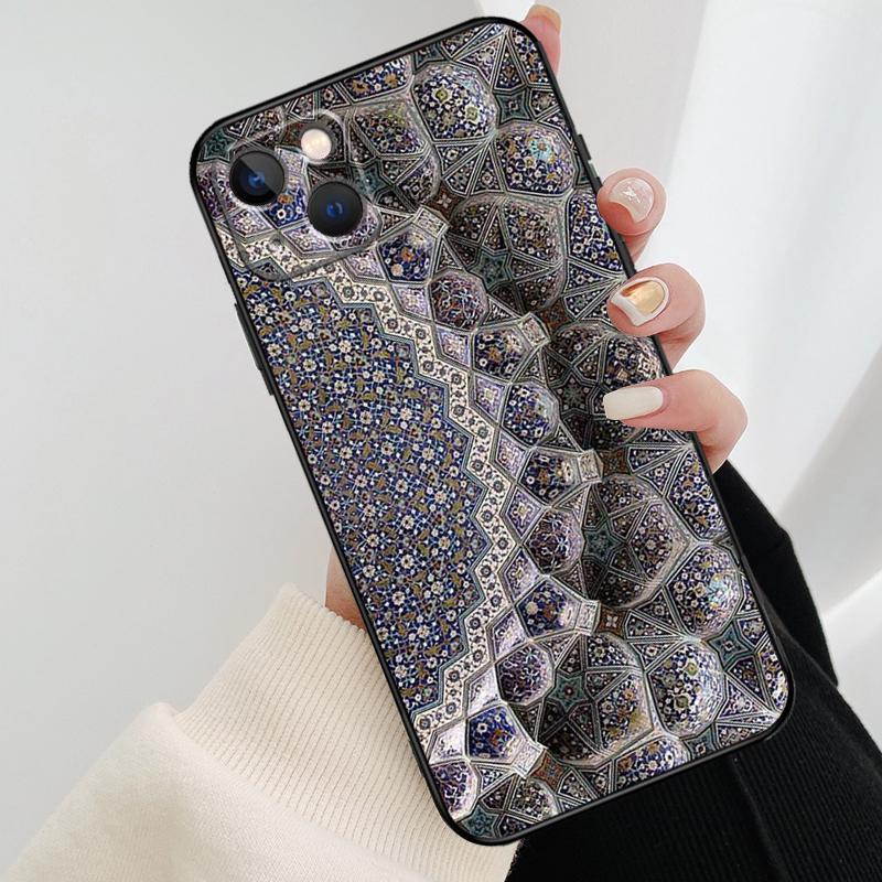 Ислам Мусульманская Мечеть Чехол для Телефона Для iPhone 17 Pro Max 16 15 11 13 12 14 Pro Max mini 15 16 Plus 16e 17 Air Cover