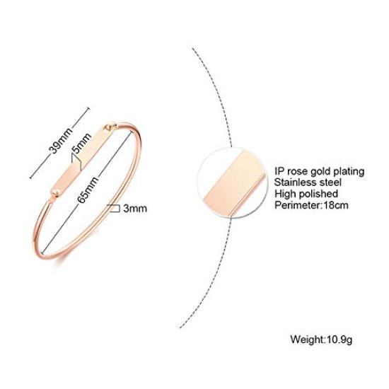 Браво Бэнгл для Розовый Простой Тонкий Популярный Бренд Женщины, Золото, Браслет, 18К, Пластина, Женский Бэнгл,