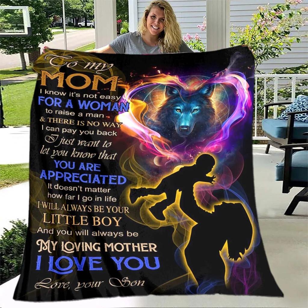 Одеяло для дочери с принтом, фланелевое одеяло для дивана, одеяло для моей дочери, Лев, Тигр, люблю тебя, мама, папа, волк, подарки для дочери