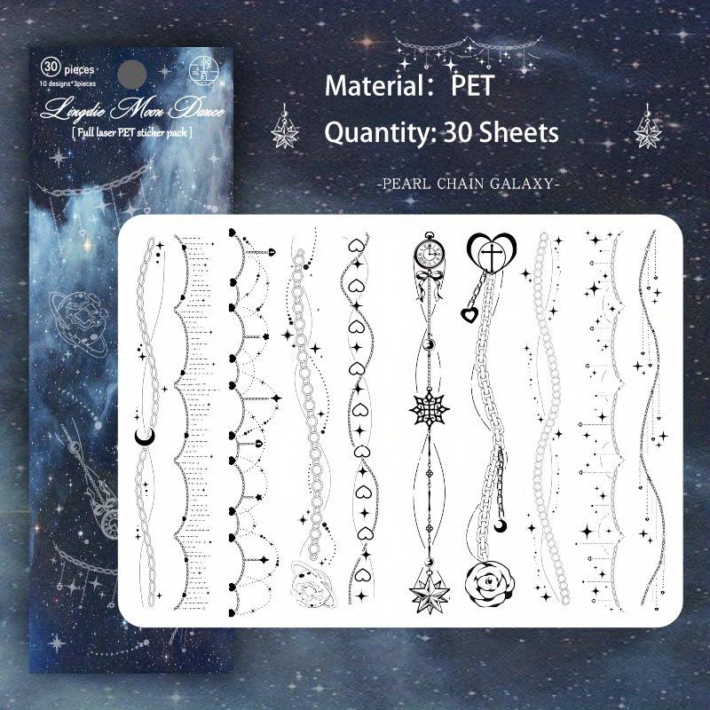 30 листов Фантазия ночи наклейки для домашних животных для скрапбукинга DIY декоративный материал коллаж журналов