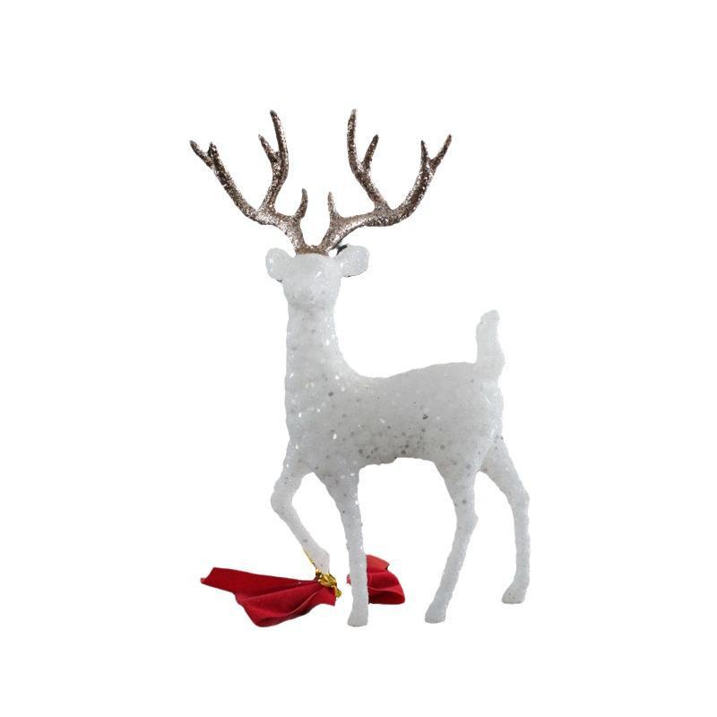 Блестящие украшения для торта в виде оленей и лосей в лесу