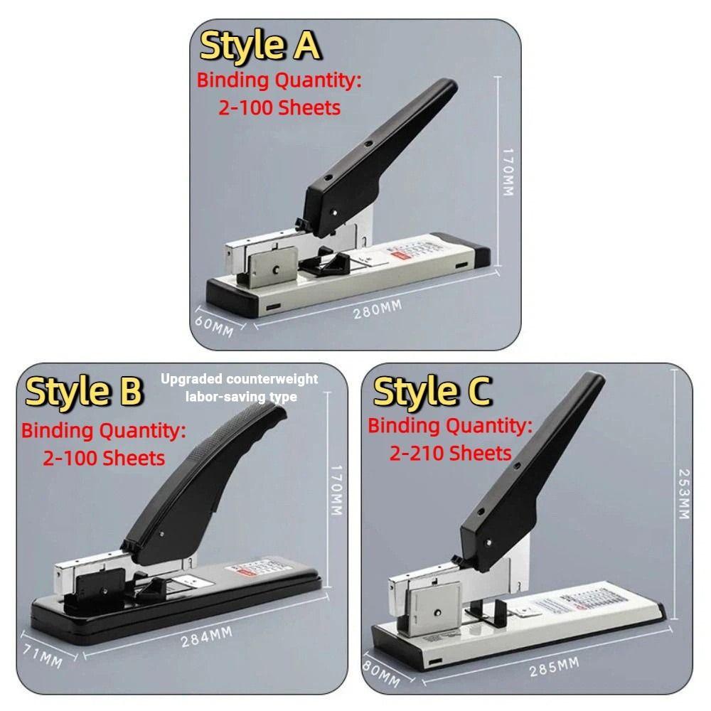 Up To 210 Pages Heavy Duty Stapler Multifunction Desktop Stapler Office School Use