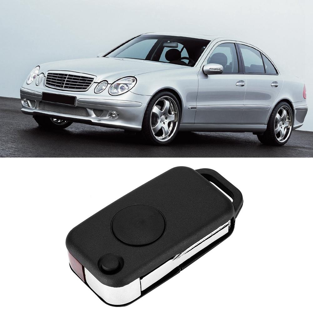 Flip 1 Button Remote Key Fob Case Shell Cover Fit For Mercedes Benz Class 1984 2004