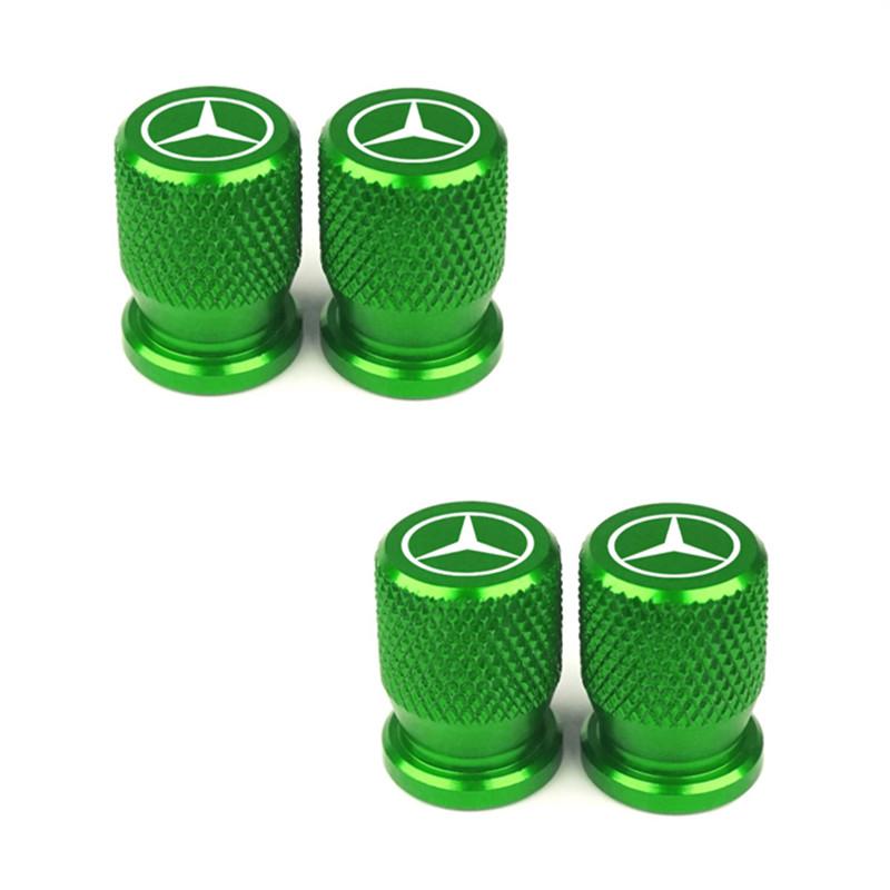 AABGT1 4pcs for Mercedes Benz MB Maybach A B C D M S R Car Wheel Tire Valve Caps Aluminum Airtight Covers Class C200L GLC GLK CLA GLA