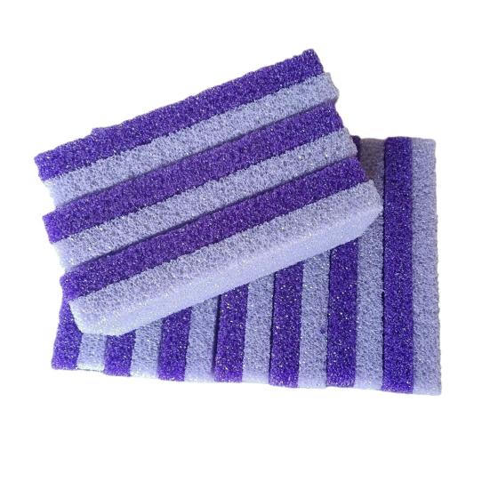 Foot Pumice Stone with Stripes Double-Sided Hard Skin Callus Remover And Exfoliator Professional Pedicure Tool for Feet