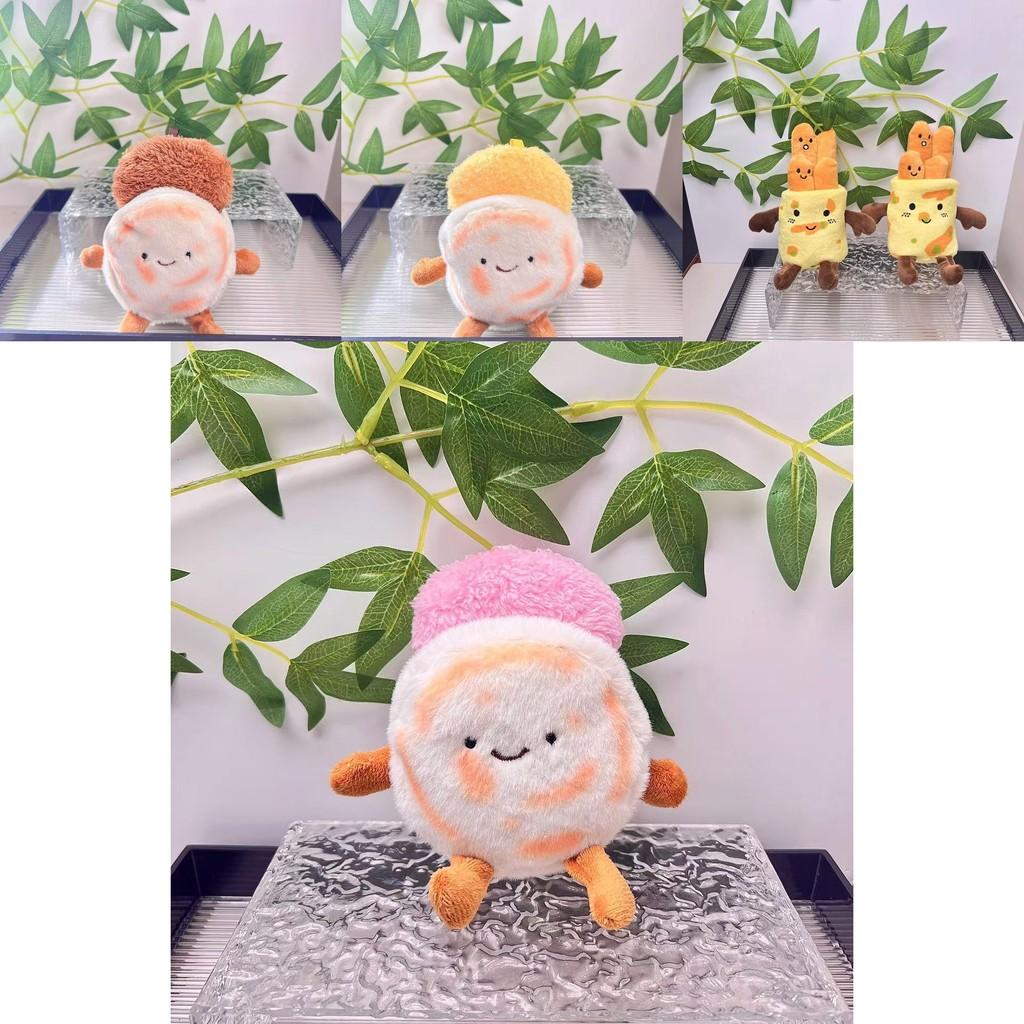 Милый плюшевый брелок в виде блинчика, мягкий хлопок ПП, очаровательный кулон-аксессуар