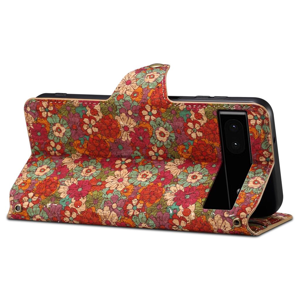 For Google Pixel 6a Wallet Case Pattern Printing Leather Phone Case with Stand