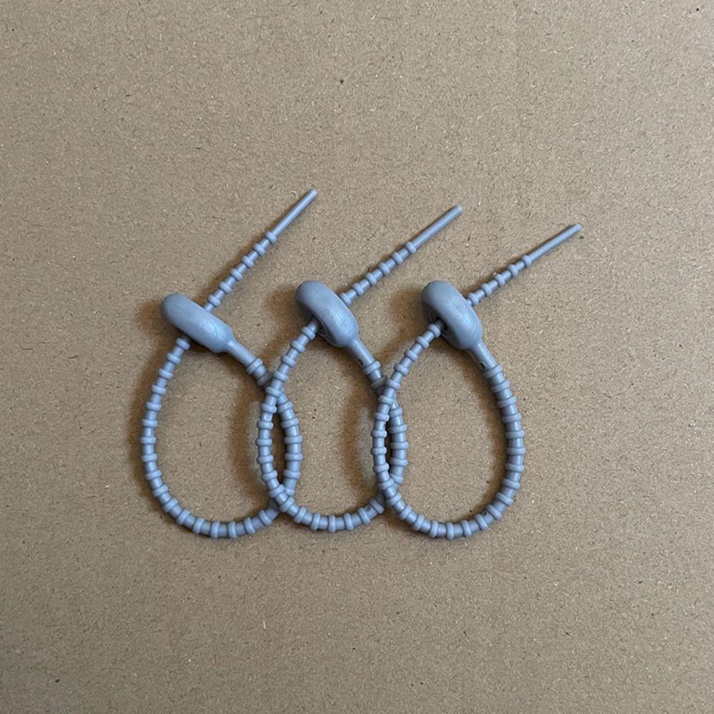 3 PCS Candy Colors Silicone Tie Silicone Material Key Lanyard Bag Accessories Lanyard