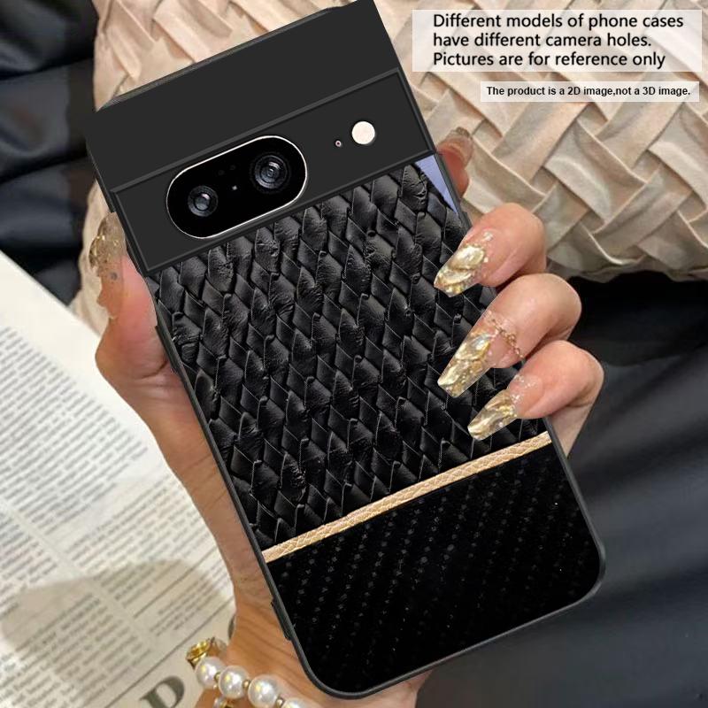 Элемент текстуры чешуи Для Google Pixel 10 Pro XL Pixel 8 7 9 10 Pixel 9 Pro XL Pixel 8a 7a Pixel 7 Pro Черный Стеклянный Чехол для Телефона