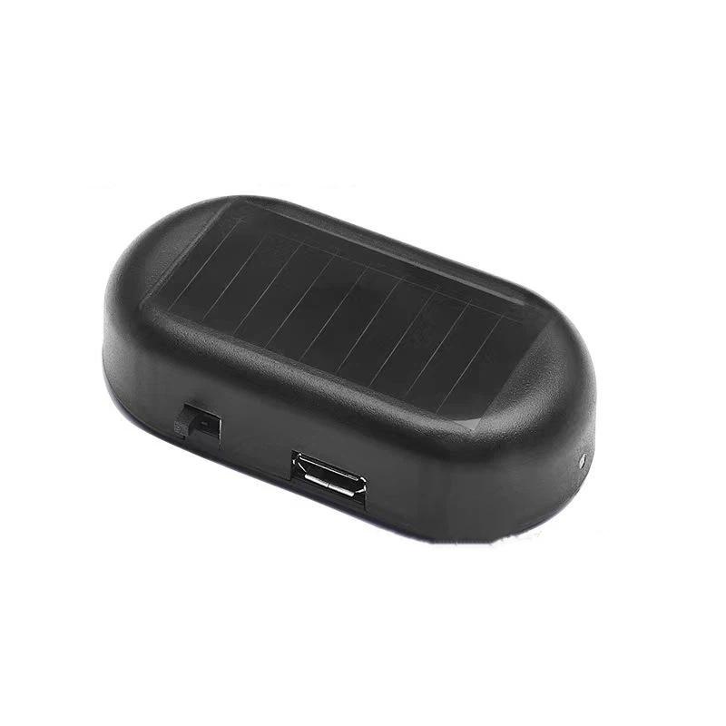 1Pc Solar Powered Dummy Car Security Light No Wiring Wireless LED Fake Alarm Flashing Lamp Anti-Theft for SUV Truck Van Parking
