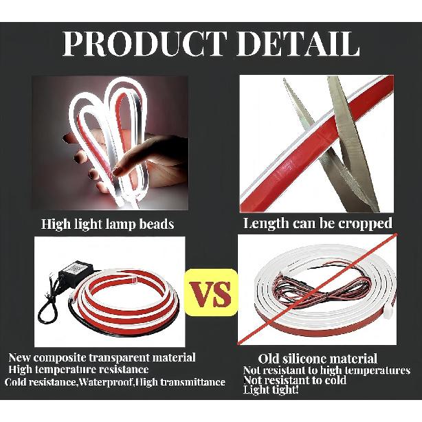 Car Led Hood Lights,Multicolor 120Modes (70 Inch) 12V, Engine Hood Cover Daytime Running Light Strip,Multi Color Neon Light Kit For Car Hood