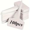 100 шт. прочных Т-образных садовых этикеток - погодоустойчивые пластиковые маркеры для растений для внутренних и наружных садов, питомников, ферм