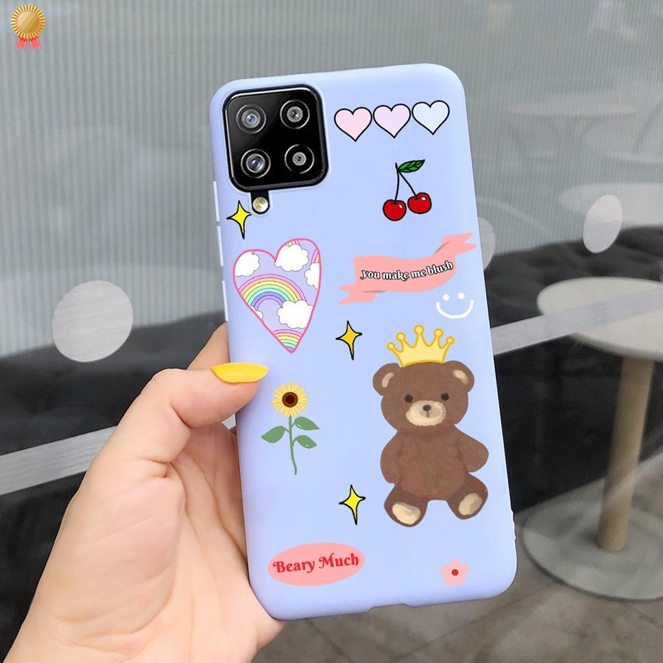 For Samsung Galaxy A12 A42 Case Cute Cartoon Soft Silicone Bumper Cover For SamsungA12 Funda Samsung A12 A42 A 12 42 Phone Case