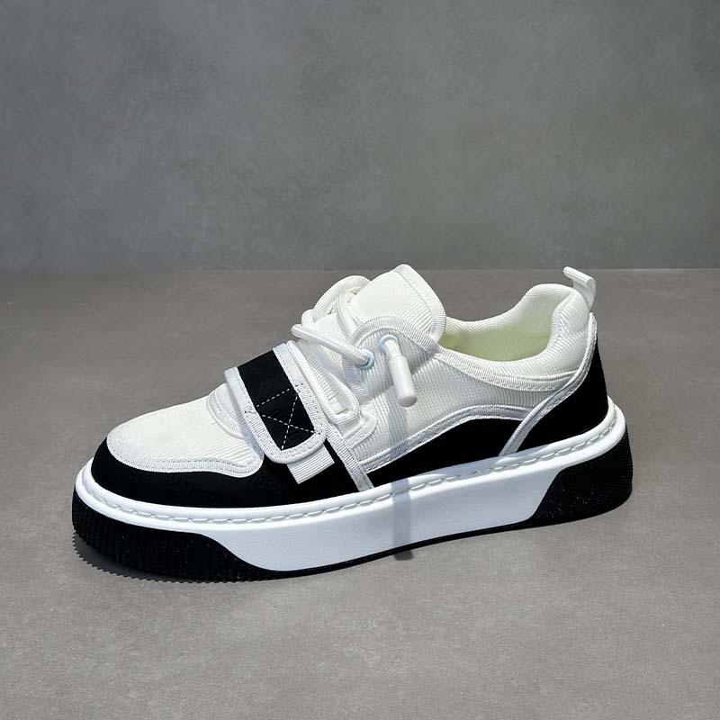 Velcro board shoes new comfortable breathable mesh soft sole casual bm