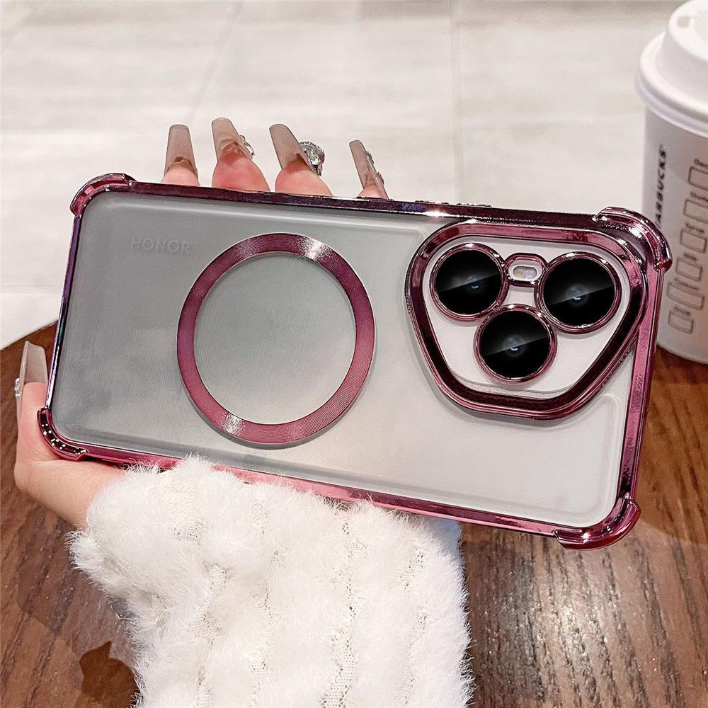 Роскошный ударопрочный магнитный чехол с покрытием для Motorola MOTO Edge 60 Fusion 50 50 Pro 50 NEO, прозрачная мягкая силиконовая задняя крышка