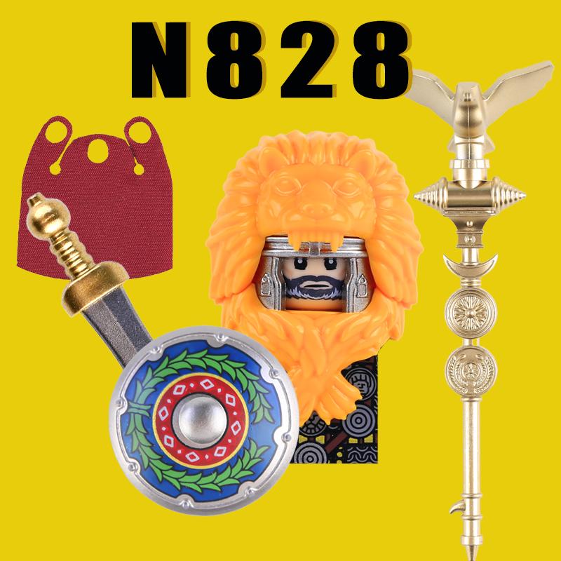 Средневековые Военные Рим Рыцари Строительные Блоки Замок Армия Воин Солдат Фигурки Арбалетчик Щит Меч Легион Блоки Игрушки